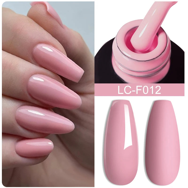 LILYCUTE Glitter Sequins UV Gel Nail Polish Shiny Spring Summer Color Semi Permanant Soak Off All For Manicure Nail Art Varnish