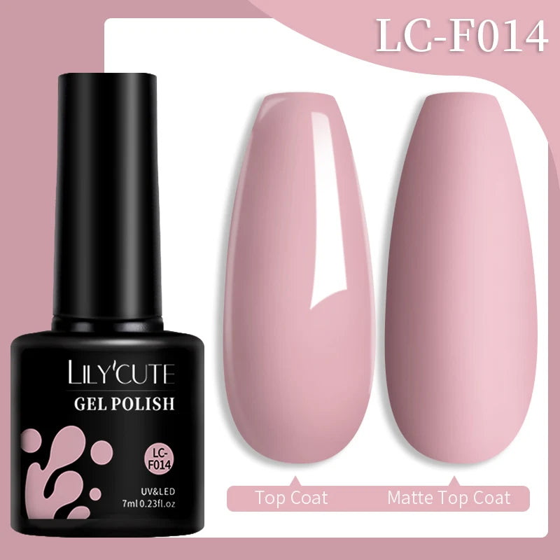LILYCUTE Glitter Sequins UV Gel Nail Polish Shiny Spring Summer Color Semi Permanant Soak Off All For Manicure Nail Art Varnish