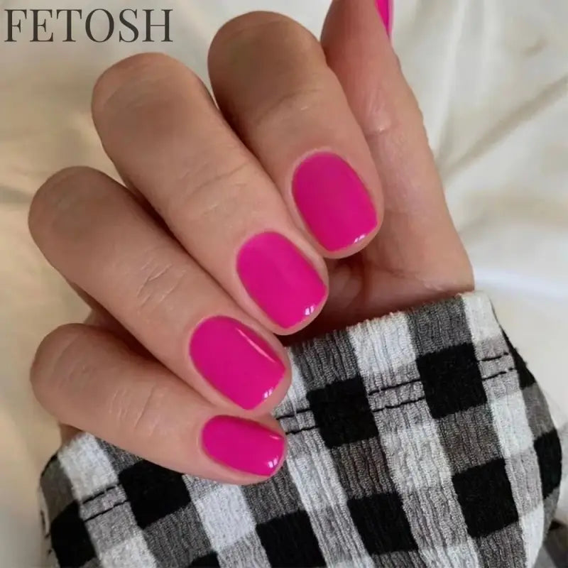 Sexy Red Short False Nails Pure Color French Fake Nials 24Pcs/Box Detachable Nail Tips Press on Nails DIY Manicure Tool Hot Sale