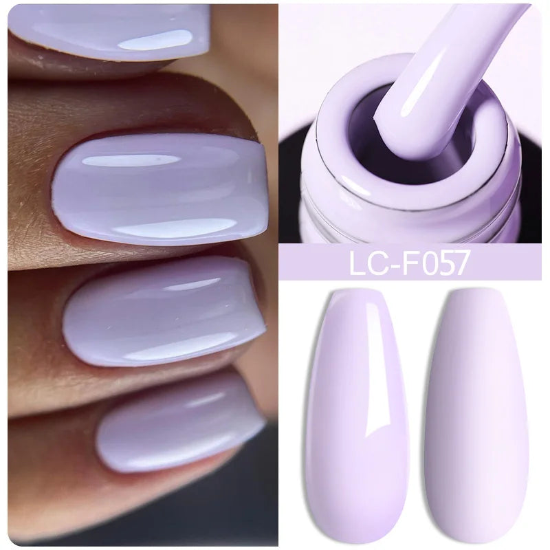 LILYCUTE Glitter Sequins UV Gel Nail Polish Shiny Spring Summer Color Semi Permanant Soak Off All For Manicure Nail Art Varnish