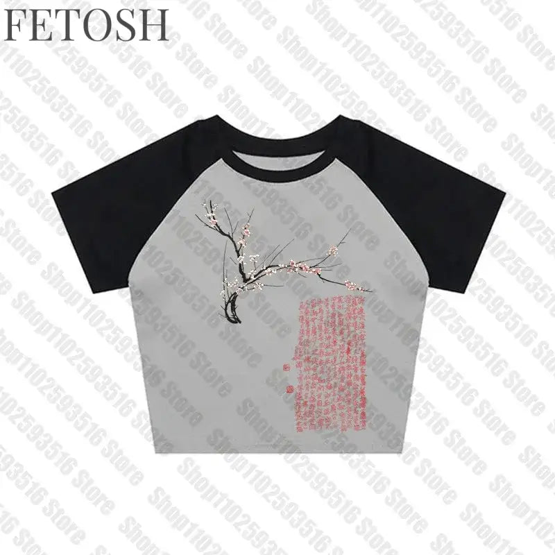 Kpop Oversized T-shirt Female Clothing Trashy Y2k 2000s Harajuku Women Top Women's T-shirts 90s Vintage Clothes Anime Goth Emo