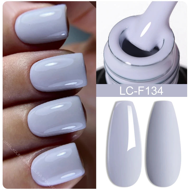 LILYCUTE Glitter Sequins UV Gel Nail Polish Shiny Spring Summer Color Semi Permanant Soak Off All For Manicure Nail Art Varnish