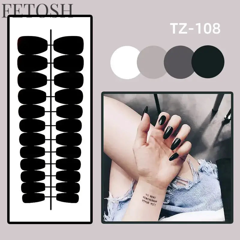 24Pcs Short Aurora Press on Nails Artificial False Nails with Glue Wearable Square Fake Nails Detachable Finished Fingernails