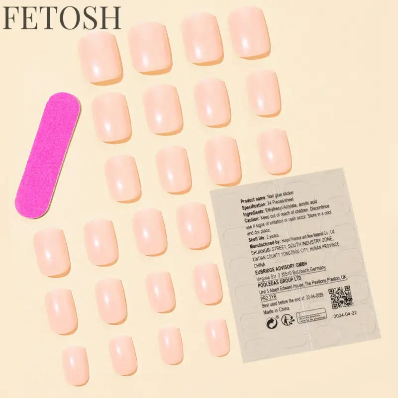 24Pcs/Set Women Girls Short French Milky Gray Trendy Versatile Full Coverage Wearable Fake Nail Press on Nail Art