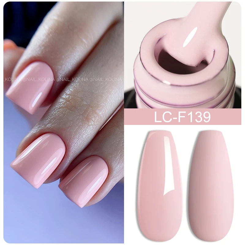 LILYCUTE Glitter Sequins UV Gel Nail Polish Shiny Spring Summer Color Semi Permanant Soak Off All For Manicure Nail Art Varnish
