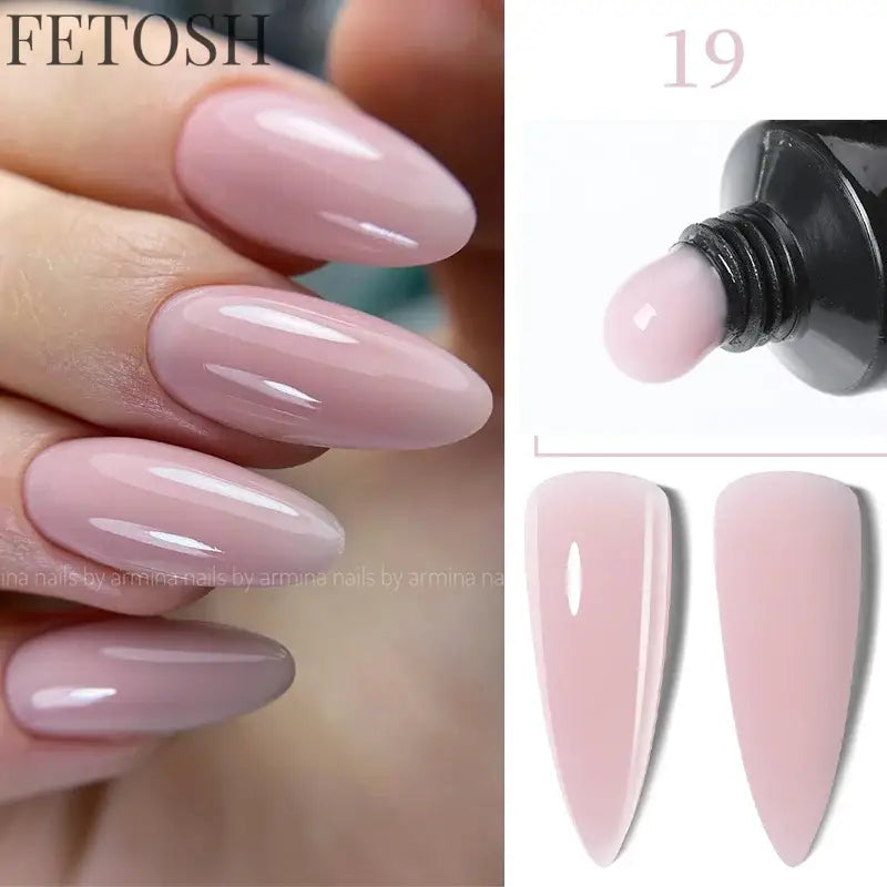 "15ML Nude White Quick Nail Gel Extension"
