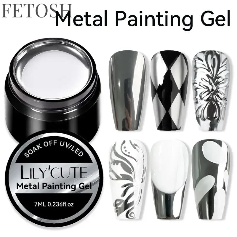LILYCUTE 5ml White Black Liner Gel Nail Polish Colorful French Painting Stripe Semi Permanent Drawing Nail Art UV Gel Varnish