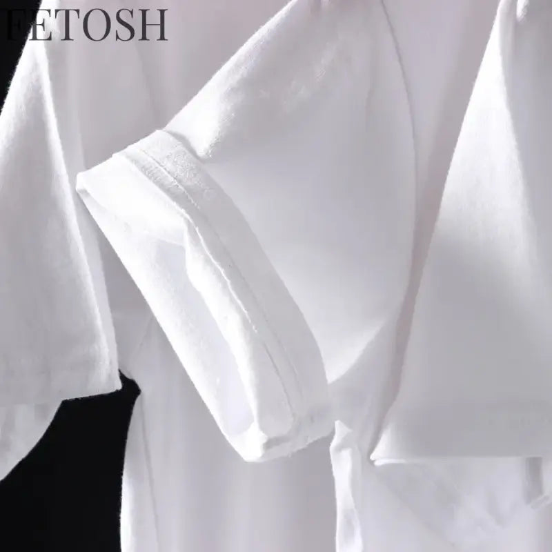 Women High Quality Casual T-Shirt Harajuku Y2k Designer Ladies Luxury Tees Female Vintage Trendy Pure Cotton Pullover T Shirts