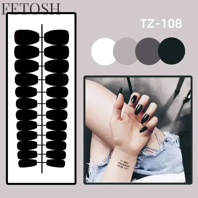 24Pcs Gradient White Fake Nail Short Square Ballet Simple False Nails Press on Wearable Nude Nails Art Full Cover Manicure Tips