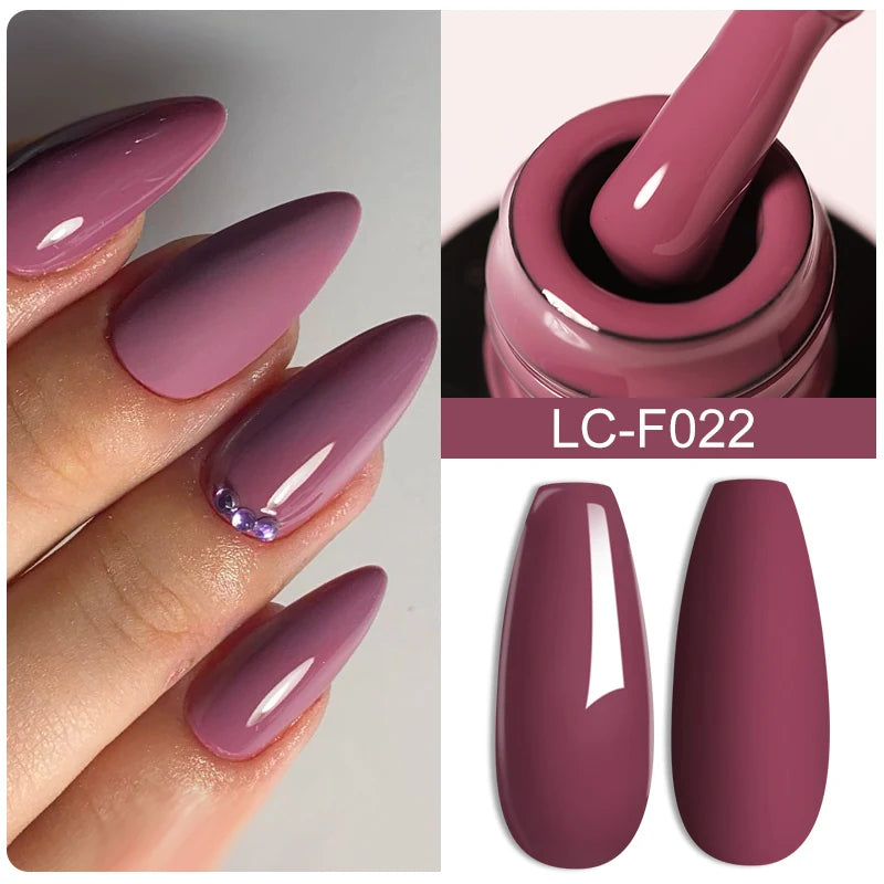 LILYCUTE Glitter Sequins UV Gel Nail Polish Shiny Spring Summer Color Semi Permanant Soak Off All For Manicure Nail Art Varnish