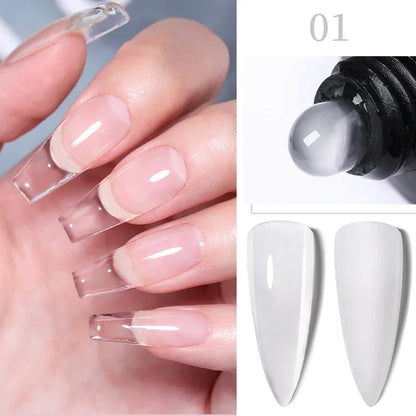 ’15ML Quick Extension Gel Nail Polish in Nude Milk White’ - Color-F151