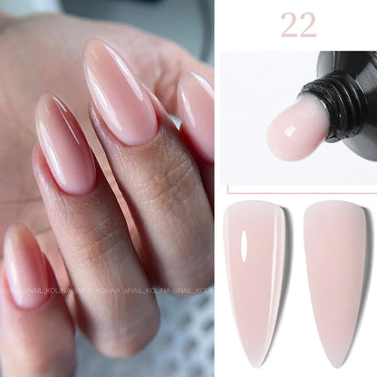 ’15ML Quick Extension Gel Nail Polish in Nude Milk White’ - Color-F151