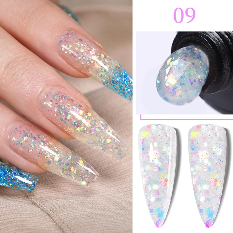 ’15ML Quick Extension Gel Nail Polish in Nude Milk White’ - Color-F151