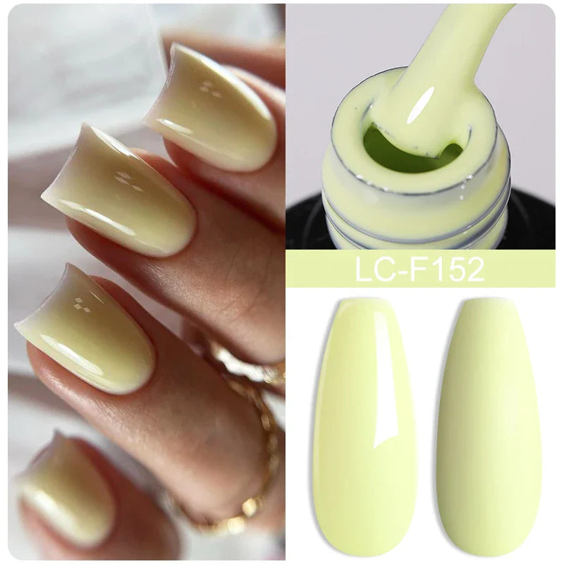 ’15ML Quick Extension Gel Nail Polish in Nude Milk White’ - Color-F151