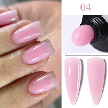 ’15ML Quick Extension Gel Nail Polish in Nude Milk White’ - Color-F151