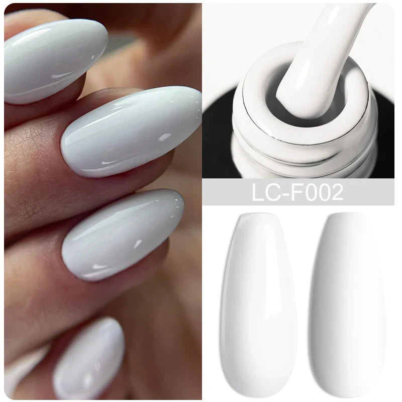 ’15ML Quick Extension Gel Nail Polish in Nude Milk White’ - Color-F151