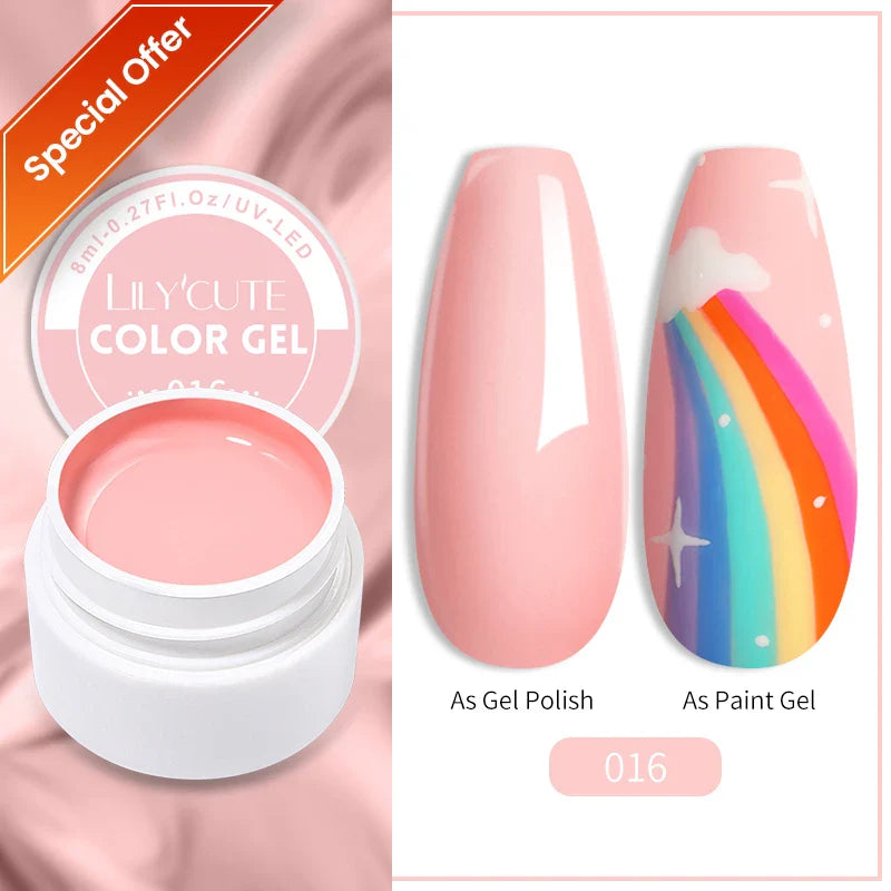 ’15ML Quick Extension Gel Nail Polish in Nude Milk White’ - Color-F151