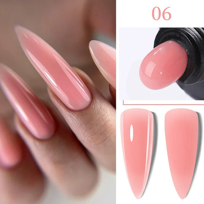 ’15ML Quick Extension Gel Nail Polish in Nude Milk White’ - Color-F151