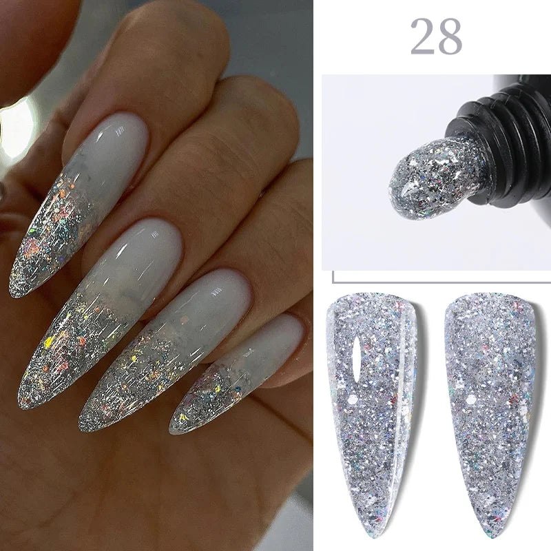’15ML Quick Extension Gel Nail Polish in Nude Milk White’ - Color-F151