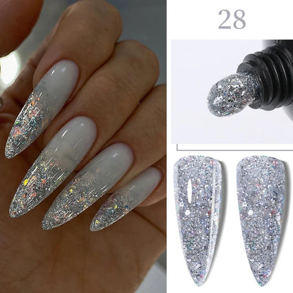 ’15ML Quick Extension Gel Nail Polish in Nude Milk White’ - Color-F151