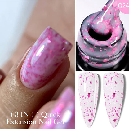 ’15ML Quick Extension Gel Nail Polish in Nude Milk White’ - Color-F151