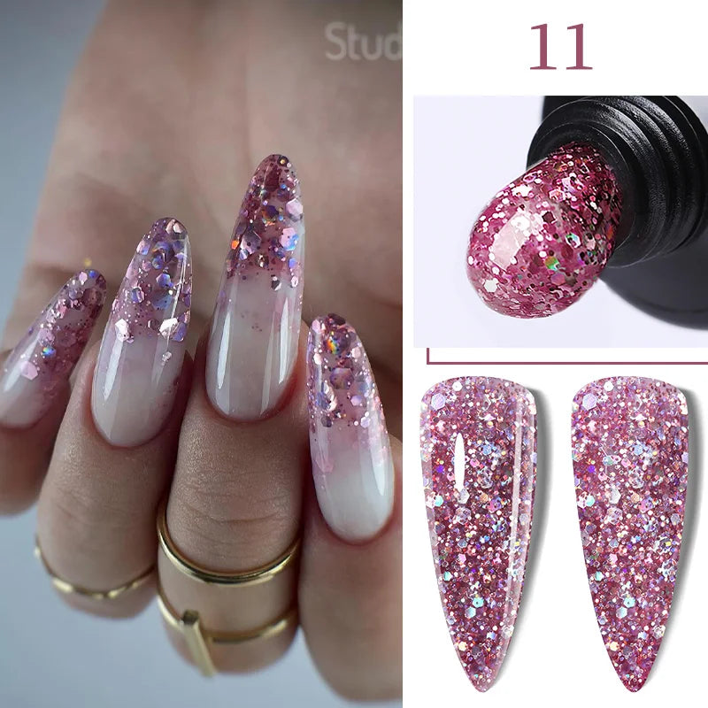 ’15ML Quick Extension Gel Nail Polish in Nude Milk White’ - Color-F151