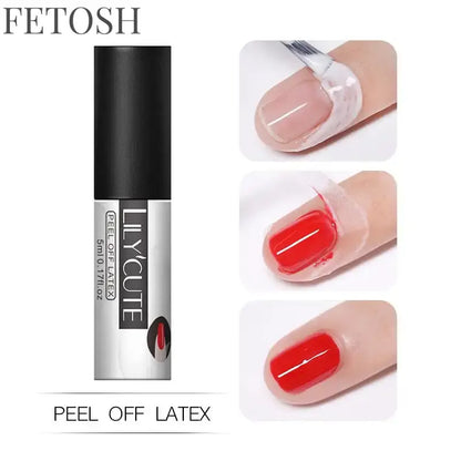 LILYCUTE 5ml White Black Liner Gel Nail Polish Colorful French Painting Stripe Semi Permanent Drawing Nail Art UV Gel Varnish