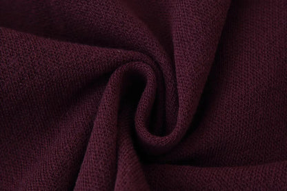TRAFZA Women Elegant Half Sleeves O-Collar Pleated Dress Spring Woman Rear Zipper Splicing Vintage Casual Knitted Long Dress