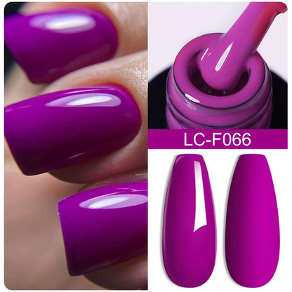 LILYCUTE Glitter Sequins UV Gel Nail Polish Shiny Spring Summer Color Semi Permanant Soak Off All For Manicure Nail Art Varnish