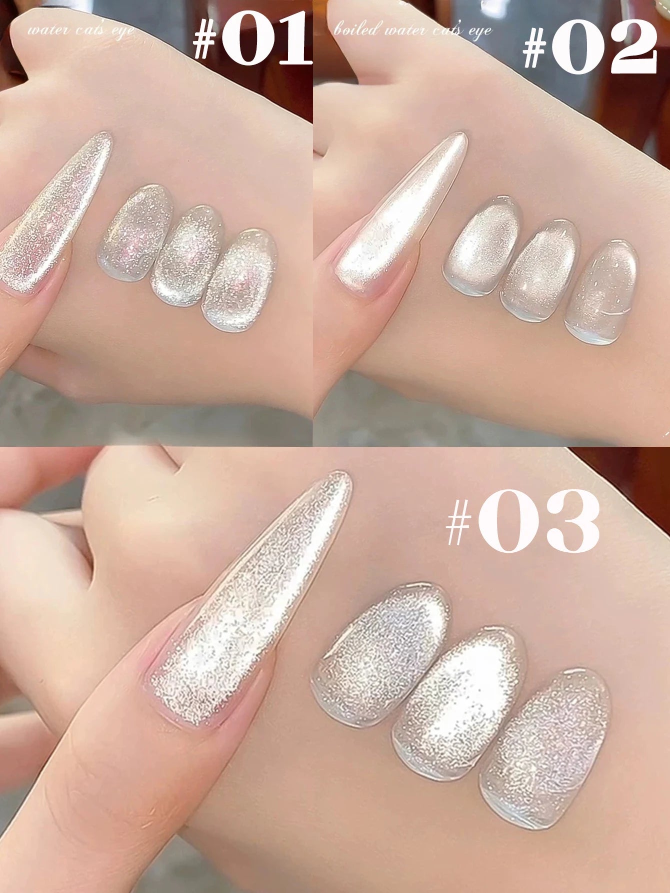 Japanese Style Sparkling White Gel Nail Polish
