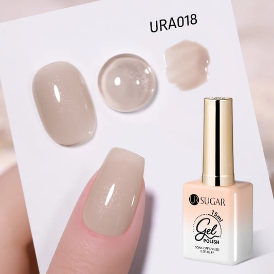 UR SUGAR 15ml No Wipe Top Base Gel Nail Gel Polish Matte Top Coat Enhancer Varnish Semi Permanent Soak Off UV LED Nail Art