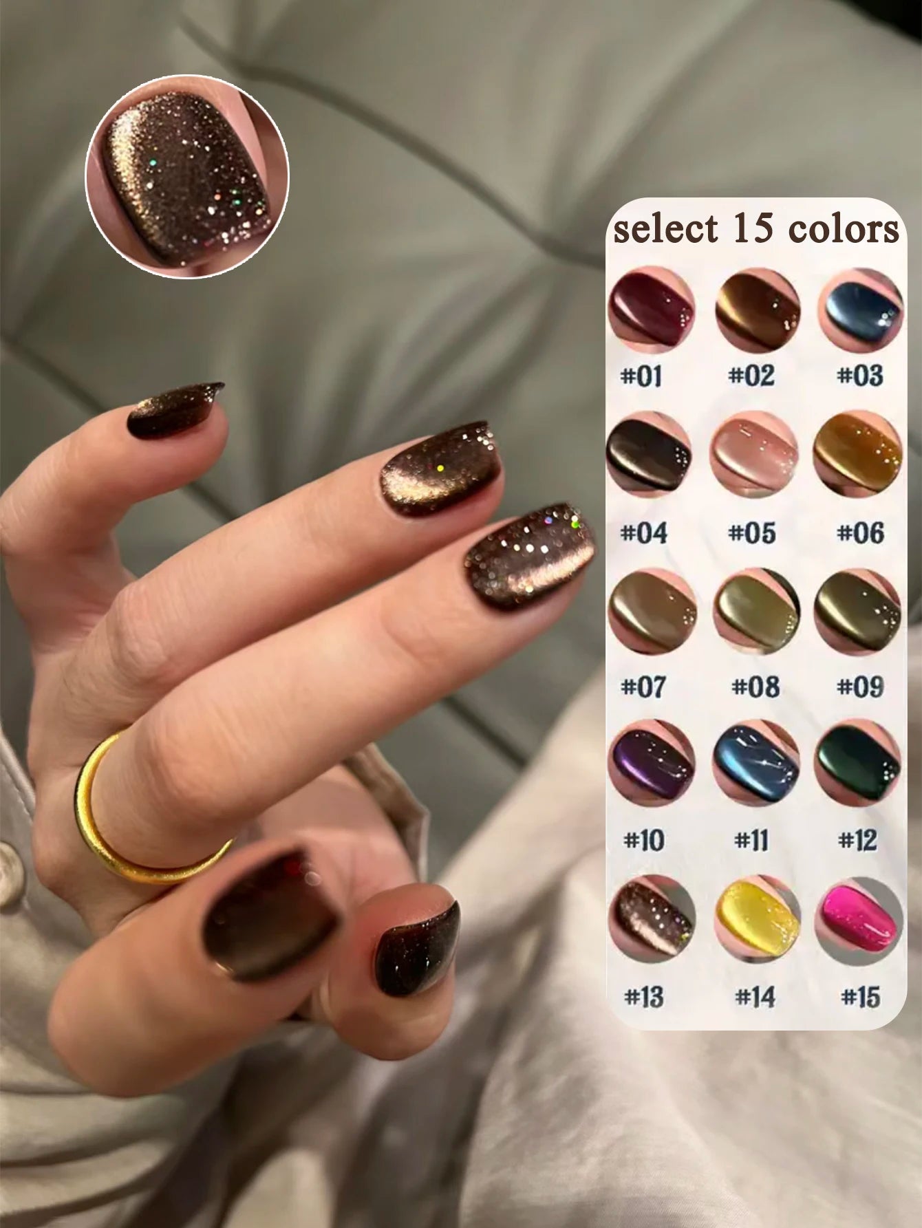 Japanese Style Sparkling White Gel Nail Polish Pack