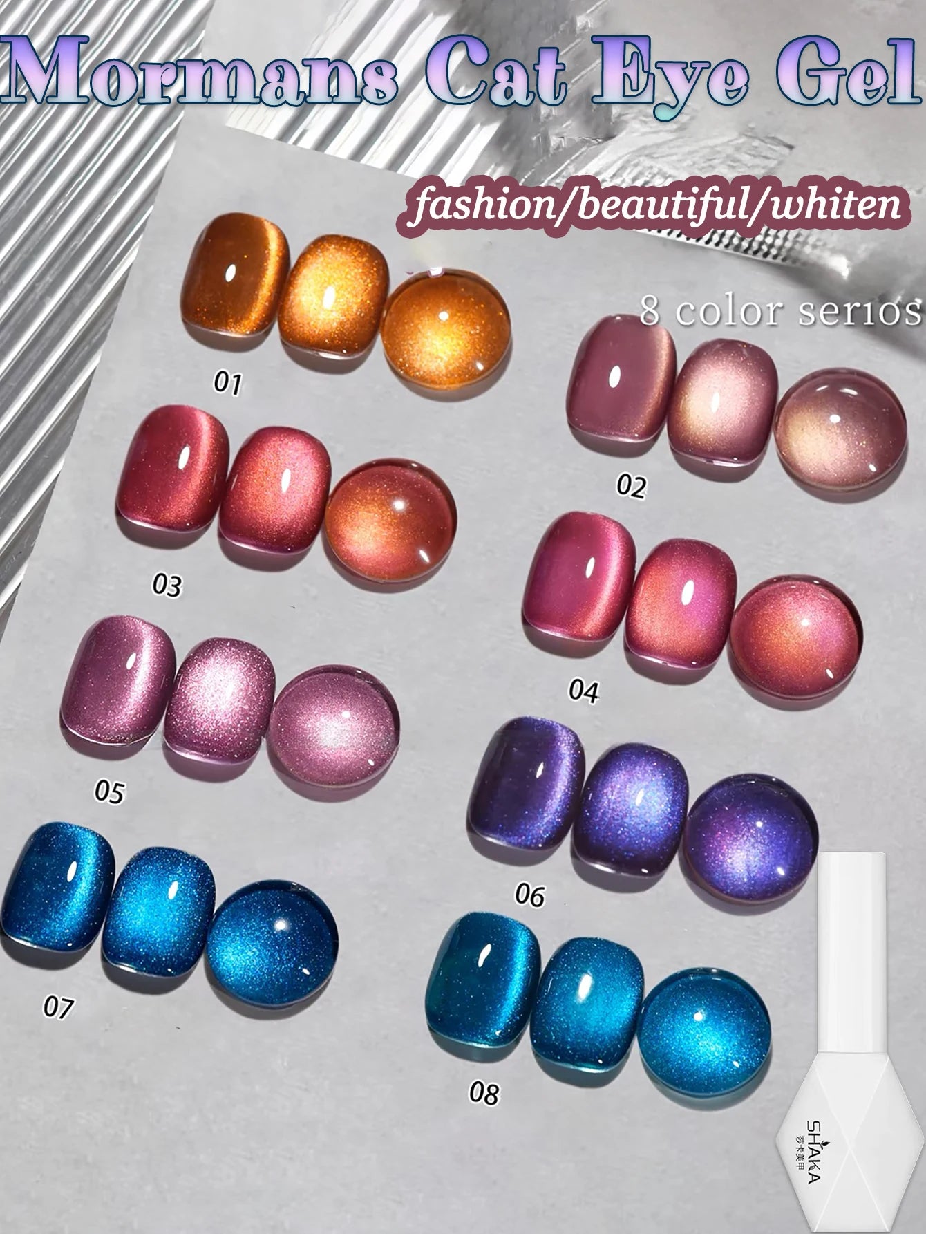 Sparkling White & Pink Gel Nail Polish Kit