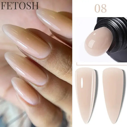 "15ML Quick Extension Gel Nail Polish, Nude White"