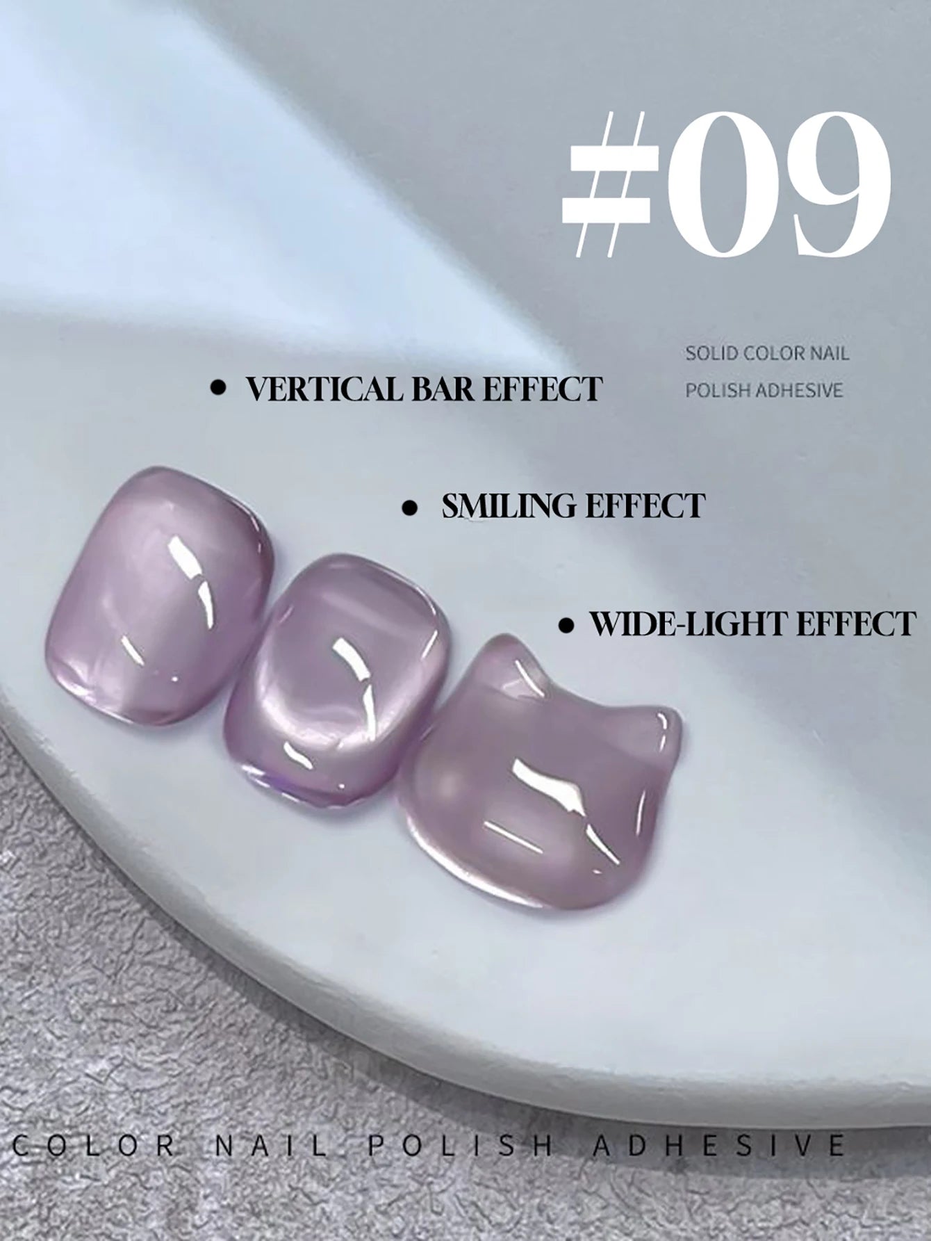 Japanese Style Sparkling White & Pink Gel Nail Polish