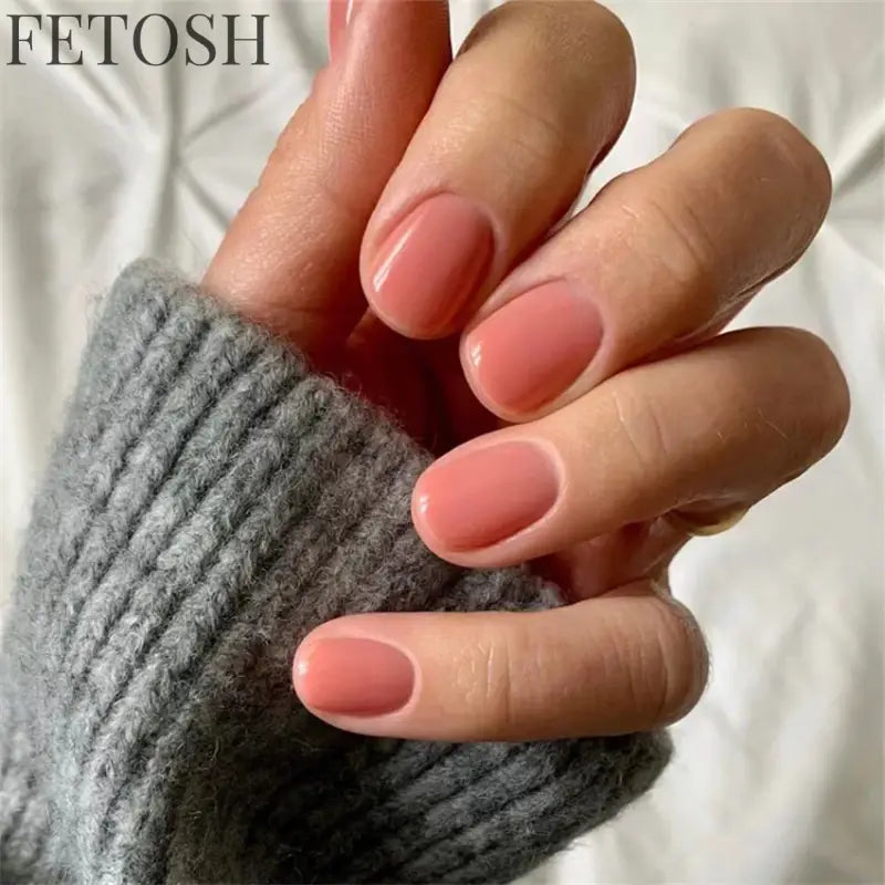 24Pcs/Set French Short Dark Green Press on Nail Art Full Coverage Removable Wearing False Nails Tips Adhesive Acrylic