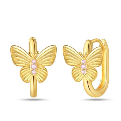 Women's 925 Sterling Silver Classic Gold Pearl Inlaid Earrings Elegant Suitable For Engagement Wedding Party Exquisite Jewelry