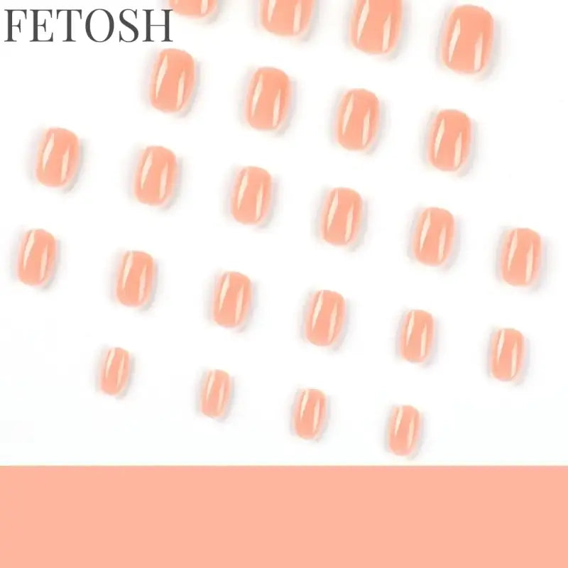 Sexy Red Short False Nails Pure Color French Fake Nials 24Pcs/Box Detachable Nail Tips Press on Nails DIY Manicure Tool