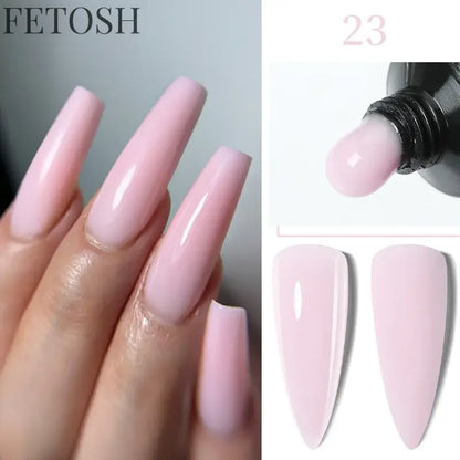 "15ML Nude White Quick Nail Gel Extension"