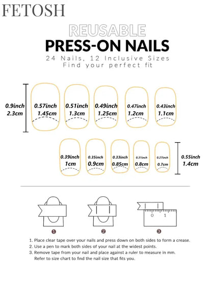 ARTAUG 24pcs Glossy Pink Press On Nails Medium Square Fake Nail Elegantstyle False Nail Full Cover Fake Nail For Stylish Women
