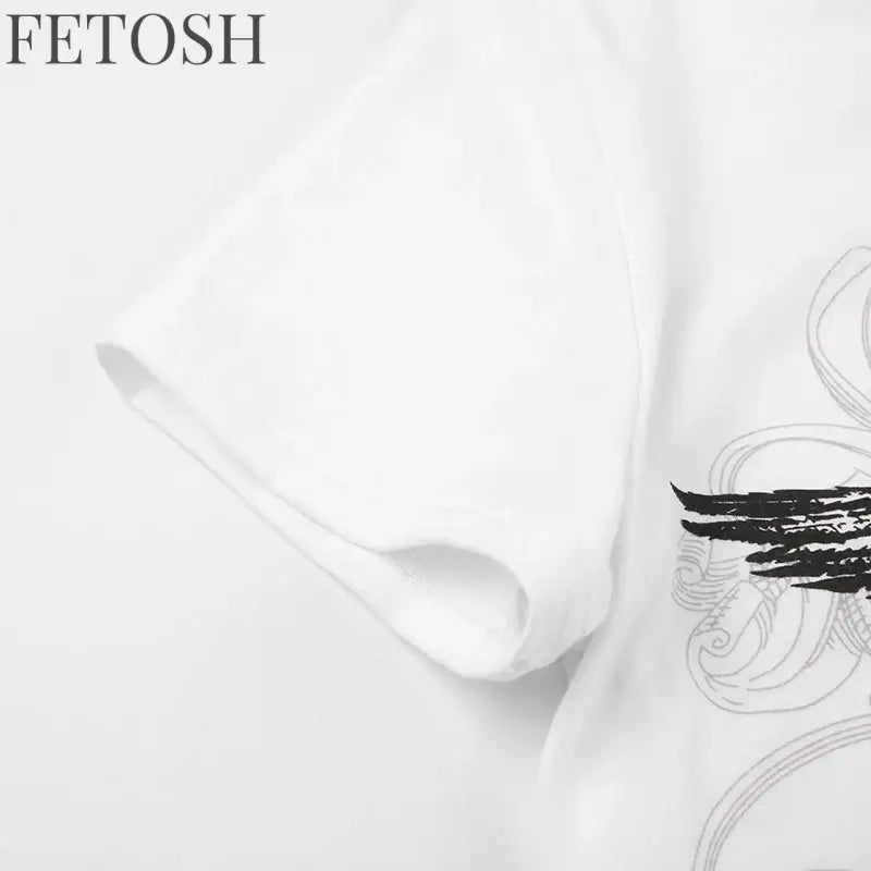 Retro Graphic Crop Top White Short Sleeve O Neck Casual T Shirt for Women y2k Aesthetic Vintage Basic Tees Ladies