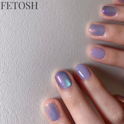 24Pcs Gradient White Fake Nail Short Square Ballet Simple False Nails Press on Wearable Nude Nails Art Full Cover Manicure Tips