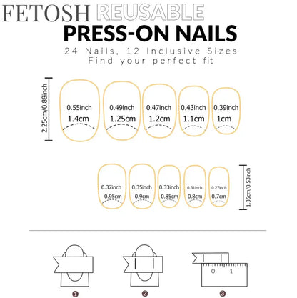 ARTAUG 24PCS Short Square Red Solid Full Cover Full Cover Fake Nail Set Cheap Nails Summer Nails Delicate Nails