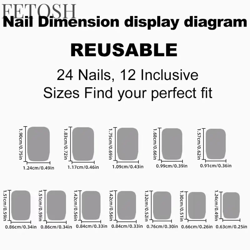 Artificial Press On Fake Nails Glossy Wine Red False Nail Long Square Reusable DIY Lady Fingernail Tip Manicure Tools