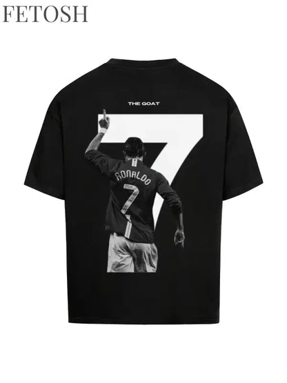 CR7 Comfortable Cotton Men'S Round Neck Short Sleeves T-shirt 180g