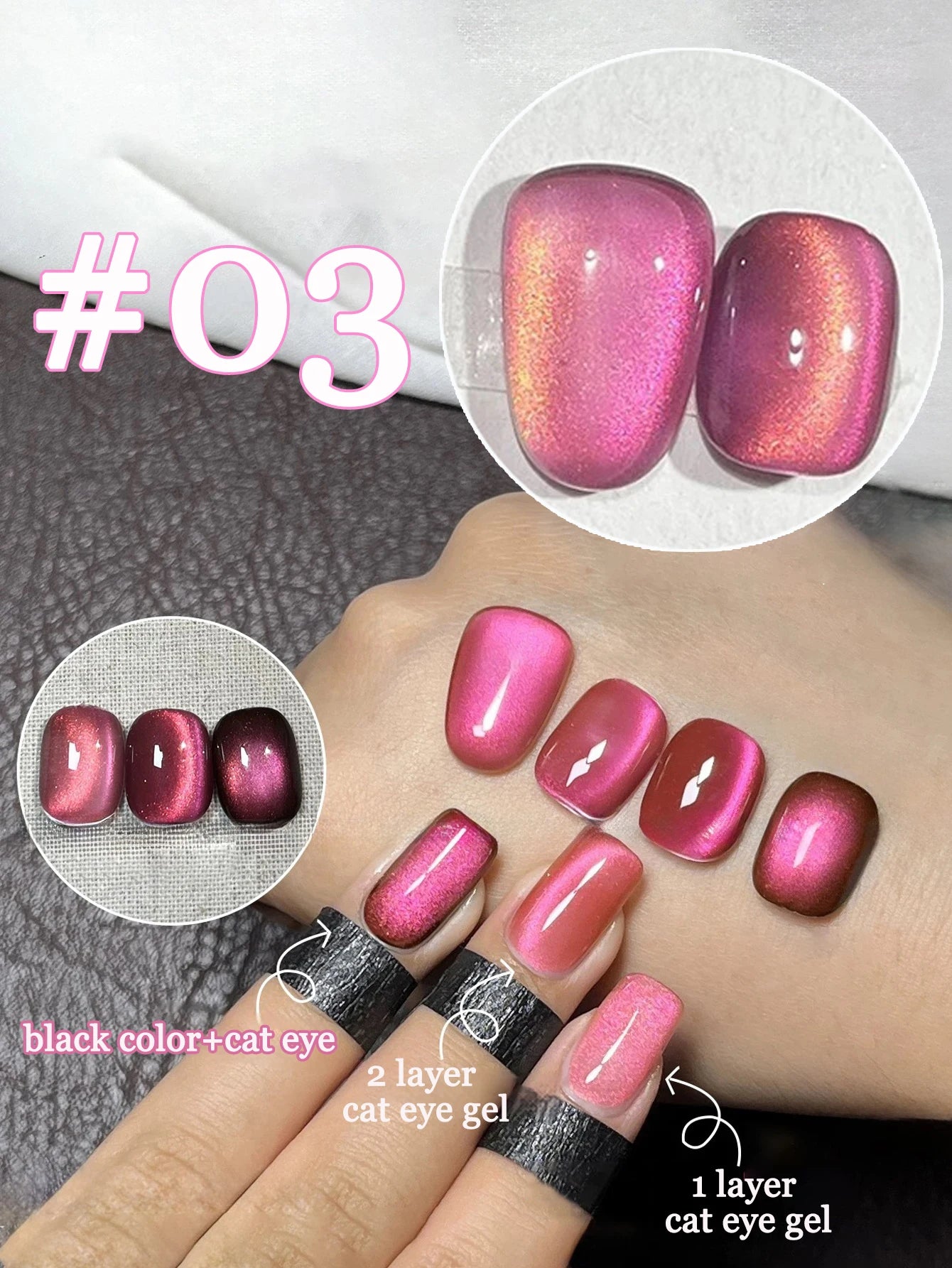 Japanese Sparkling White & Pink Gel Nail Polish