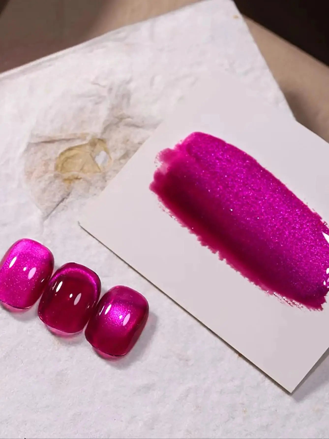 Sparkling White & Pink Gel Nail Polish Kit