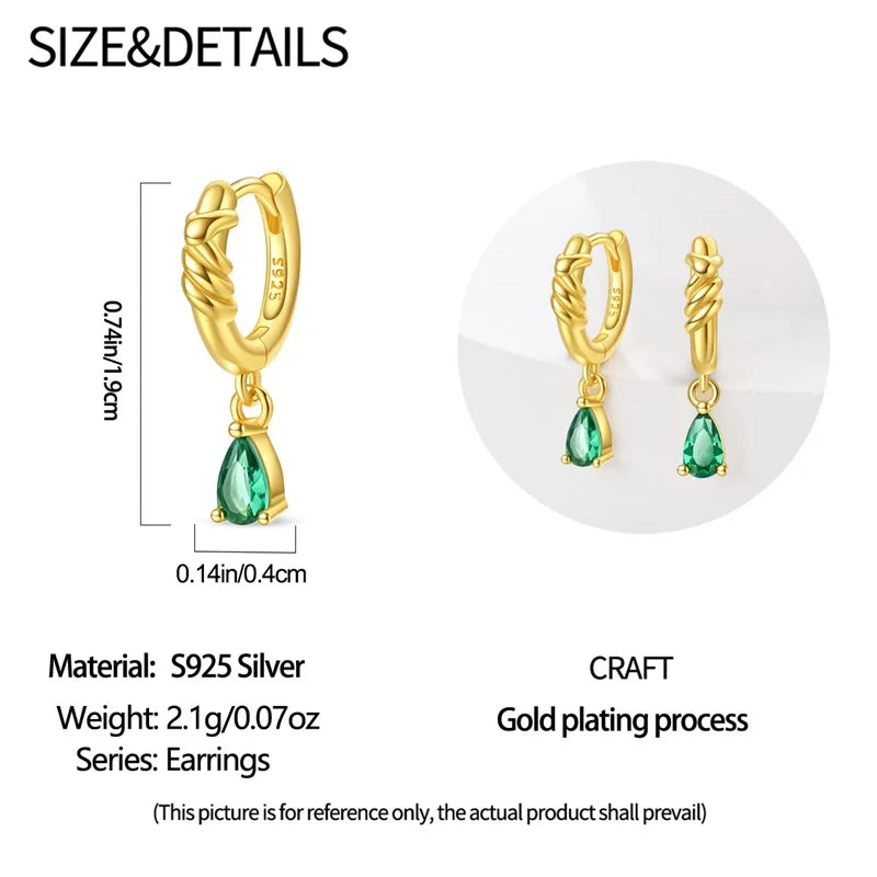 Women's 925 Sterling Silver Classic Gold Pearl Inlaid Earrings Elegant Suitable For Engagement Wedding Party Exquisite Jewelry