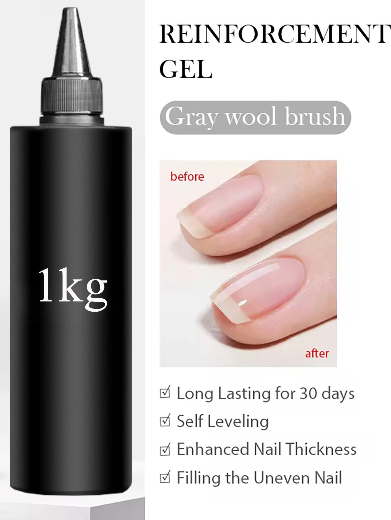 Sparkling White Japanese Gel Nail Polish Kit