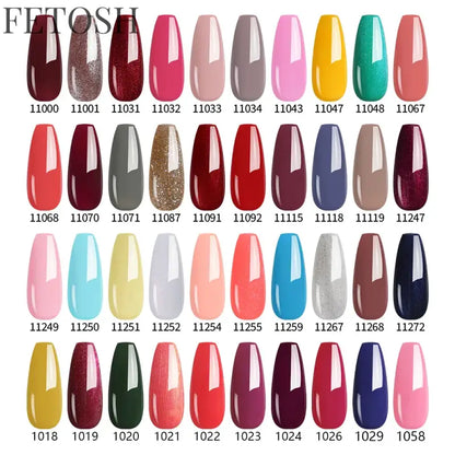 "131 Colors Semi-Permanent Gel Nail Polish Set"